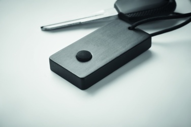 Logo trade corporate gifts image of: Key finder device in bamboo