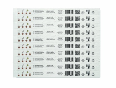 Logotrade promotional giveaway picture of: Sheet of seed paper wristbands