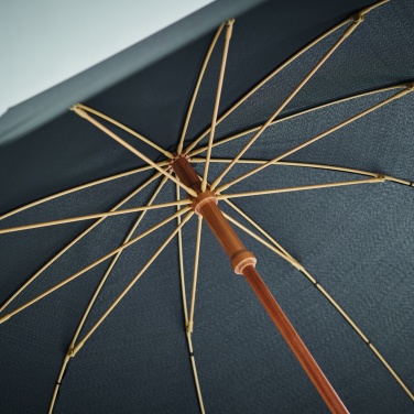 Logo trade corporate gift photo of: 23,5 inch RPET/bamboo umbrella
