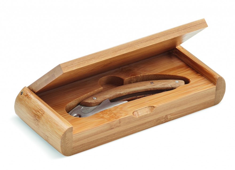 Logotrade advertising product picture of: Waiter's knife in bamboo