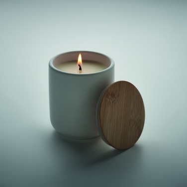 Logo trade promotional merchandise image of: Plant based wax candle 200 gr
