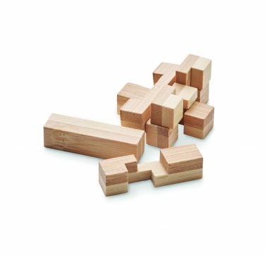 Logotrade advertising product picture of: Bamboo brain teaser puzzle