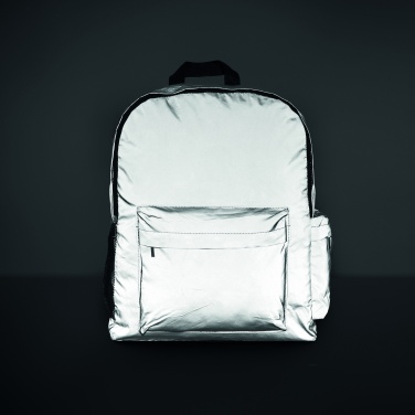 Logo trade promotional gifts image of: High reflective backpack 190T