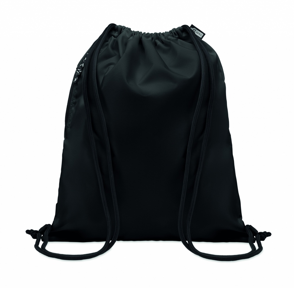 Logotrade promotional item picture of: Large drawstring bag 300D RPET