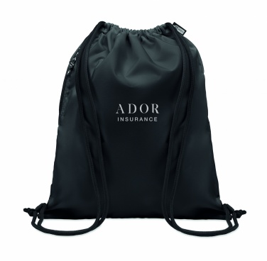 Logo trade promotional products picture of: Large drawstring bag 300D RPET