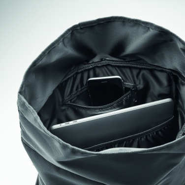 Logo trade corporate gift photo of: 600D RPET rolltop backpack