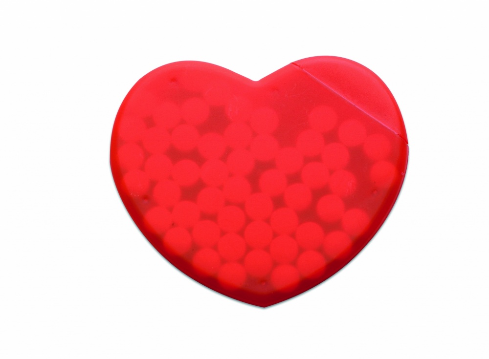 Logotrade promotional merchandise picture of: Heart shape peppermint box