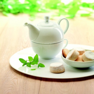 Logo trade promotional giveaway photo of: Teapot and cup set 400 ml