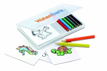 Logo trade promotional products image of: Wooden pencil colouring set