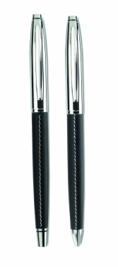 Logo trade corporate gifts picture of: Ball pen and roller set