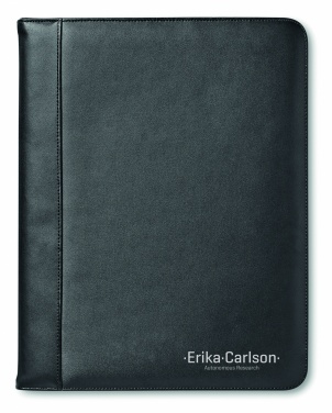 Logo trade promotional products picture of: A4 leather conference folder
