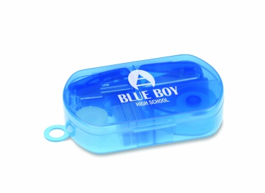 Logo trade promotional items picture of: Stationery set in plastic box