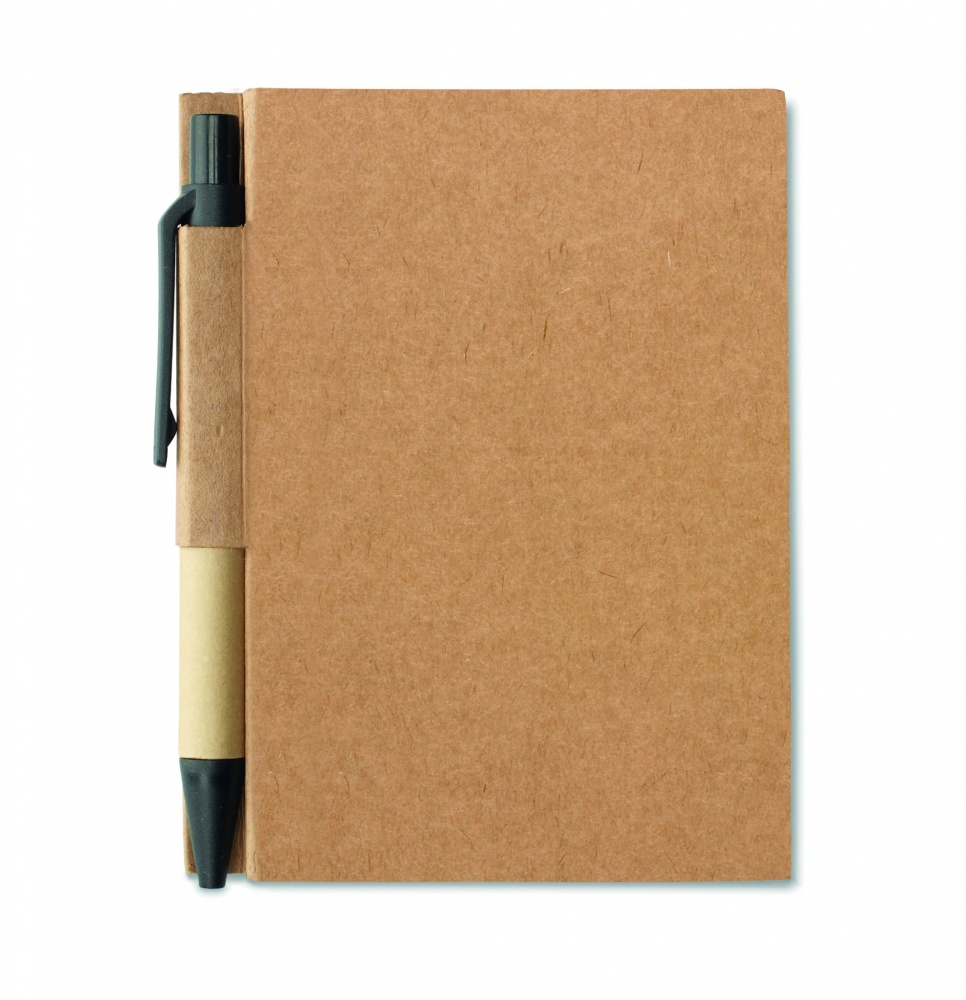 Logotrade advertising product image of: Recycled notebook with pen