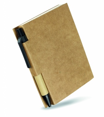 Logotrade promotional product picture of: Recycled notebook with pen