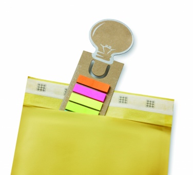 Logo trade promotional merchandise photo of: Bookmark with sticky memo pad