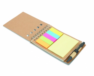 Logo trade promotional giveaways picture of: Notepad with pen and memo pad