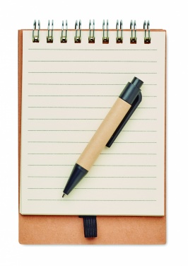 Logo trade advertising product photo of: Notepad with pen and memo pad