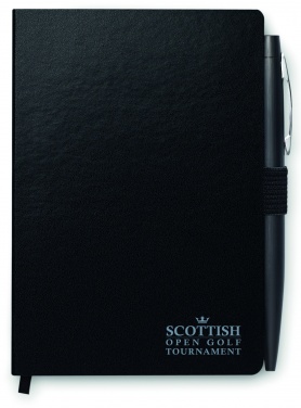 Logotrade corporate gift picture of: A5 notebook with pen 72 lined