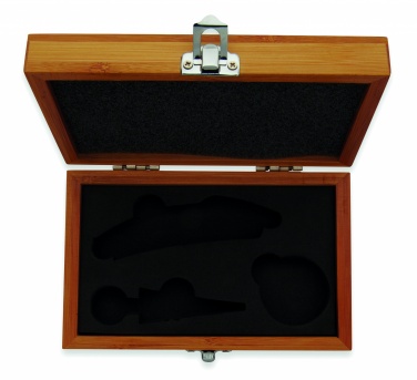 Logo trade promotional merchandise image of: Wine set in bamboo box