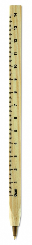 Logo trade corporate gifts picture of: Wooden ruler pen