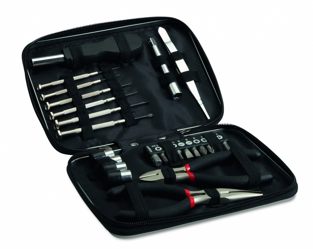 Logotrade promotional item picture of: 26 pcs tool in aluminium case