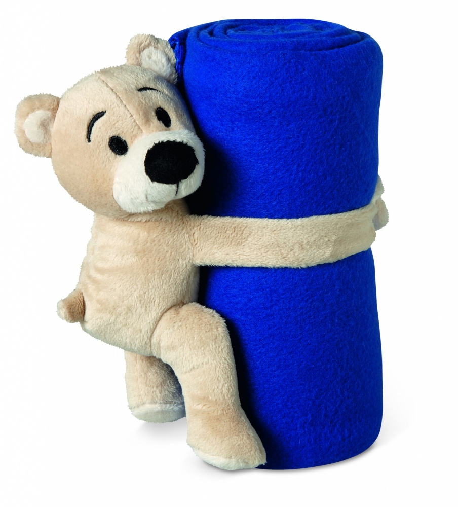 Logo trade corporate gift photo of: Fleece blanket with bear
