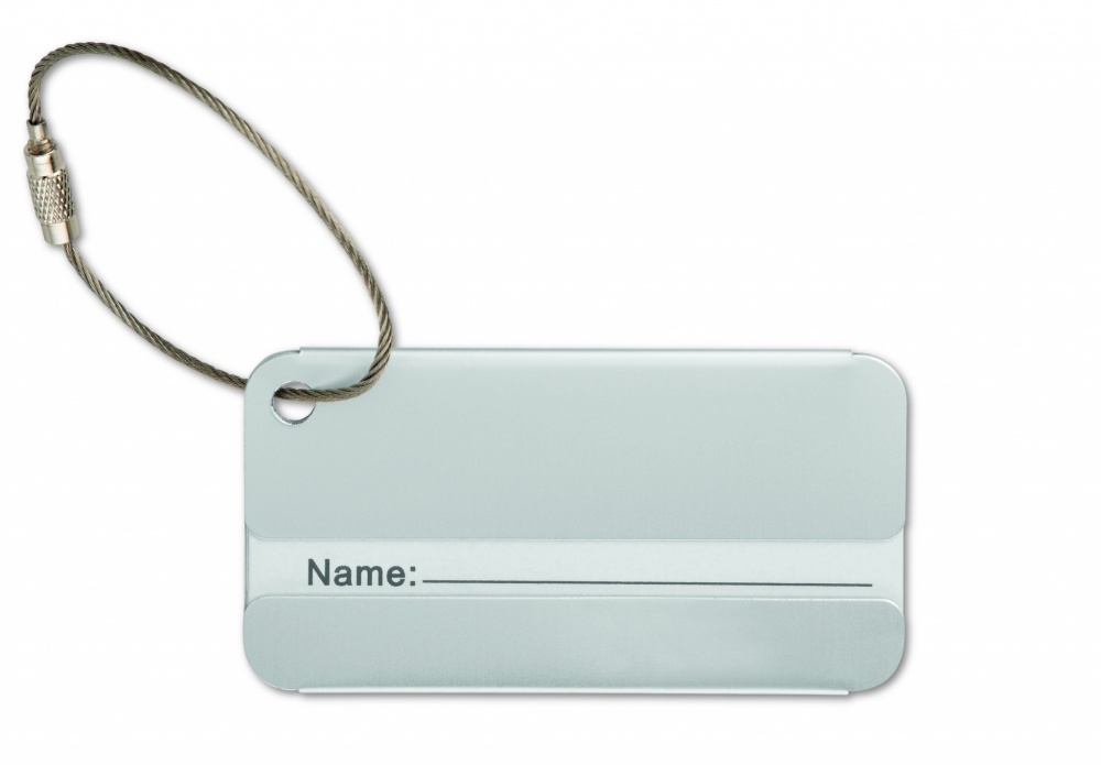 Logotrade promotional merchandise picture of: Aluminium luggage tag