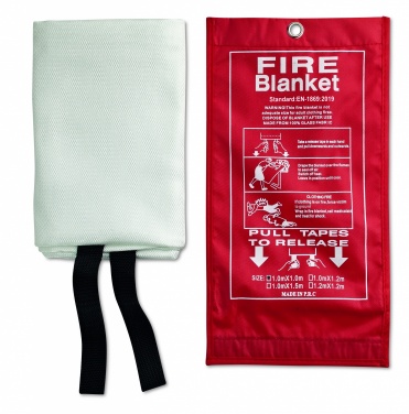 Logo trade promotional giveaways picture of: Fire blanket in pouch 100x95cm
