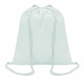 100gr/m² cotton drawstring bag, White