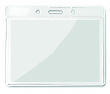 Logo trade promotional gift photo of: Transparent badge 10cmx8cm