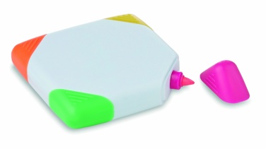 Logo trade promotional gifts image of: Square shaped highlighter