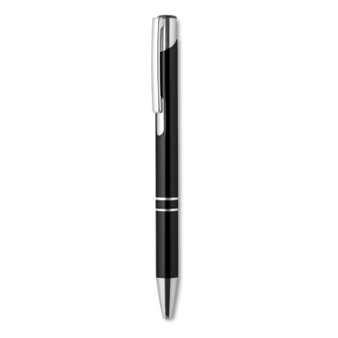 Logo trade business gifts image of: Push button aluminium pen BERN