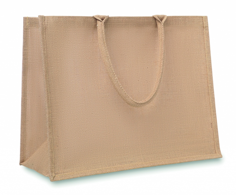 Logo trade business gifts image of: Jute shopping bag