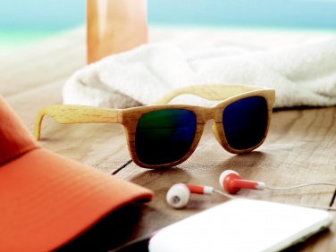 Logo trade advertising products picture of: Wooden look sunglasses MAARDU