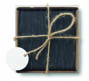 Logo trade corporate gifts picture of: Slate coasters with EVA bottom