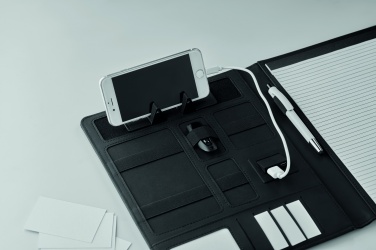 Logo trade promotional product photo of: A4 folder with power bank