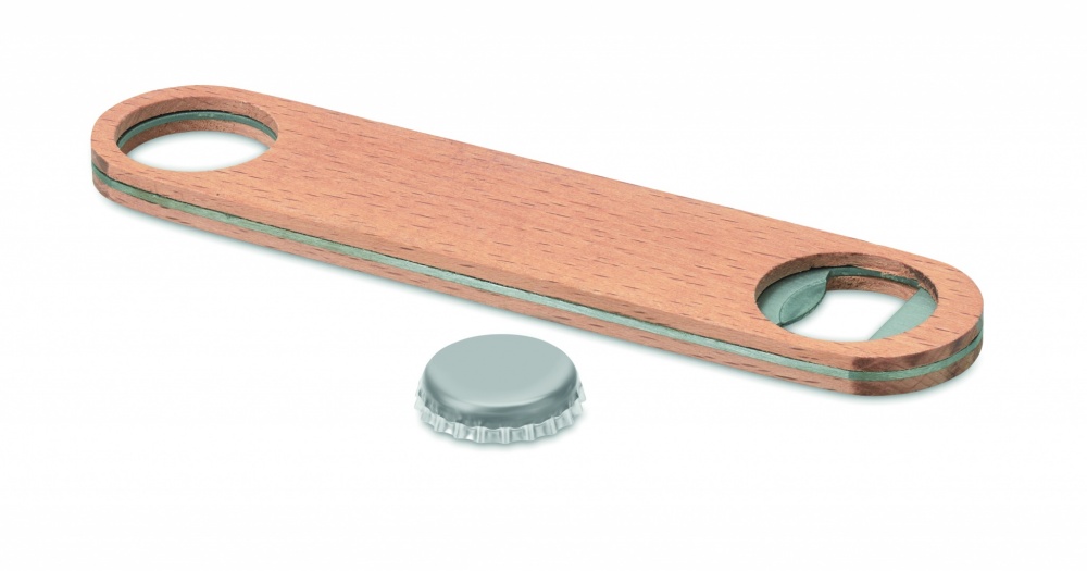 Logotrade promotional product image of: Wooden bottle opener
