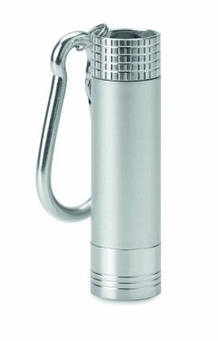 Logo trade promotional items image of: Aluminium/ABS LED key ring Aizkraukle