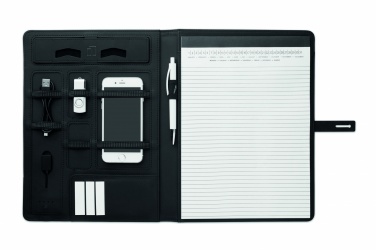 Logotrade promotional item image of: A4 folder w/wireless charger5W