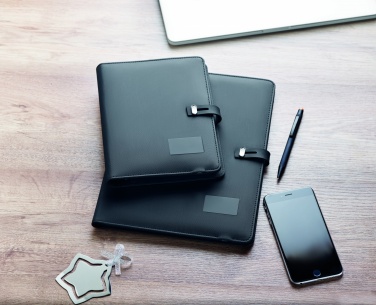Logo trade corporate gifts image of: A4 folder w/wireless charger5W