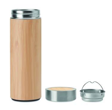 Logotrade corporate gift picture of: Double wall bamboo flask 400ml