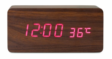 Logo trade business gift photo of: LED clock/5W wireless charger