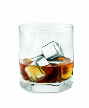 Logotrade promotional giveaway image of: Set of 4 SS ice cubes in pouch