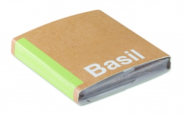 Logotrade promotional product picture of: Compost with seeds "BASIL"