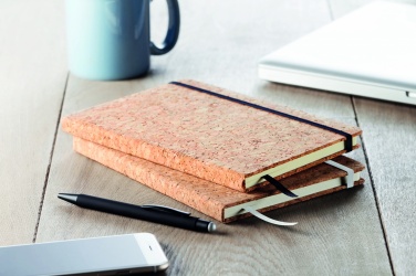 Logo trade promotional gifts image of: A5 cork notebook 96 lined