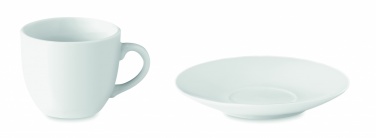 Logo trade promotional merchandise picture of: Espresso cup and saucer 80 ml