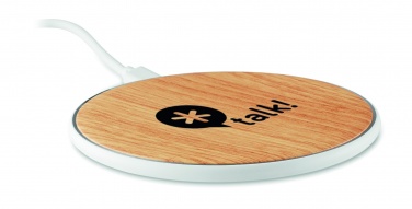 Logo trade corporate gifts image of: Wireless charger round 5W TISPAD
