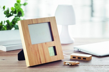 Logotrade business gift image of: Photo frame with weather statio