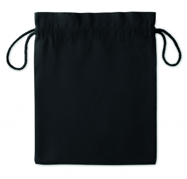 Logo trade promotional giveaways image of: Medium Cotton draw cord bag