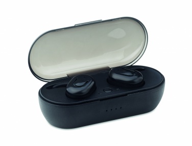 Logo trade business gift photo of: TWS earbuds with charging box